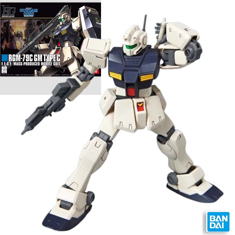 

Оригинальный комплект модели Bandai 1/144 HG RGM-79C, аниме-модель воина, аниме, экшн-персонаж, кукла, игрушка в подарок, подарок для мальчика