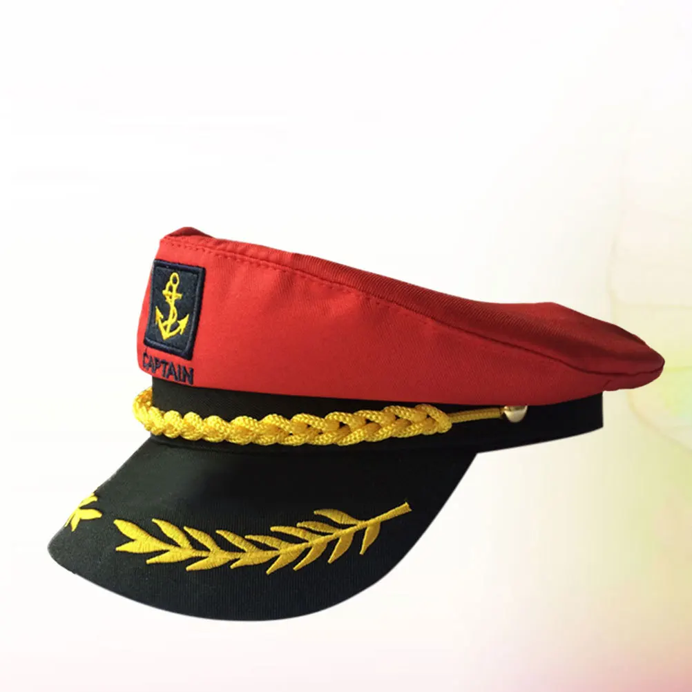

Embroidered Navy Cap Sailor Captain Hat Lightweight Durable Daily Wear Decor Cosplay Gift Adults Children Party Hats