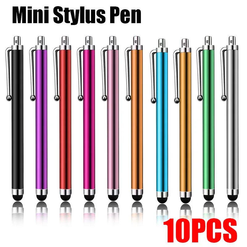 10 pçs caneta stylus para ipad apple lápis caneta de toque para android ios windows tablet telefone caneta para iphone huawei samsung xiaomi