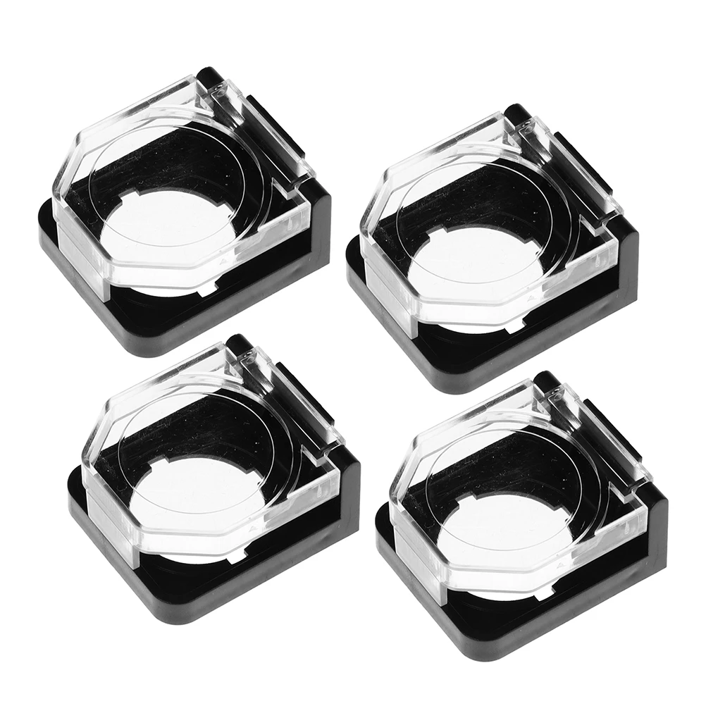 

4pcs Emergency Stop Button Protective Cover Transparent Switch For Dishwasher Buttons Push Start Button Car Starter
