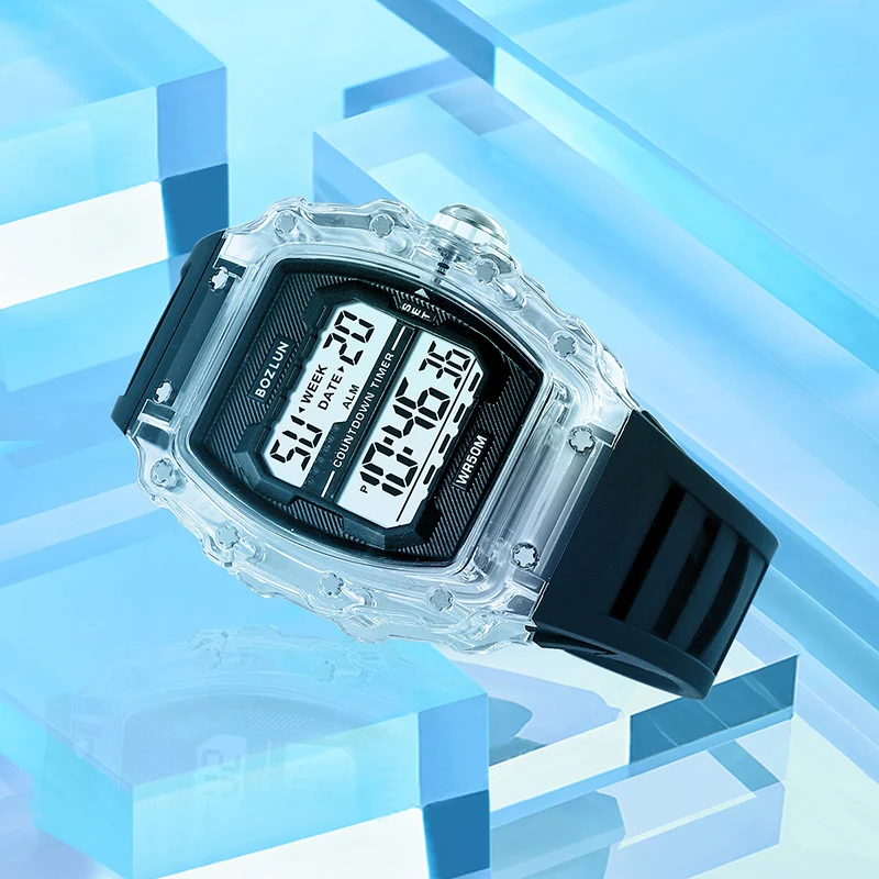 

BOZLUN модные водонепроницаемые цифровые часы спортивные электронные часы обратного отсчета для мужчин и женщин наручные часы с хронографом Reloj Hombre