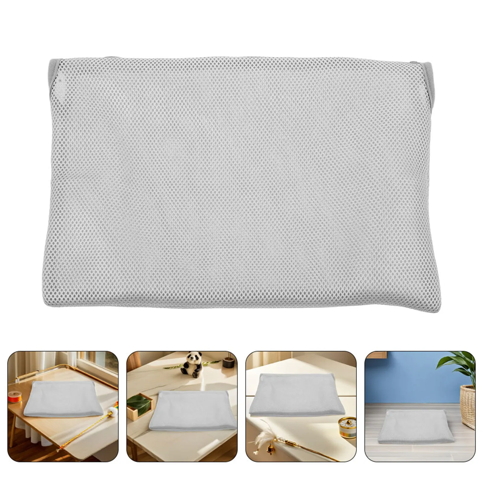 

Съемный чехол-гамак для кошек на окно 52x30 см, на молнии, дышащий, моющийся, сменный чехол для кошачьей лежанки, всесезонное использование