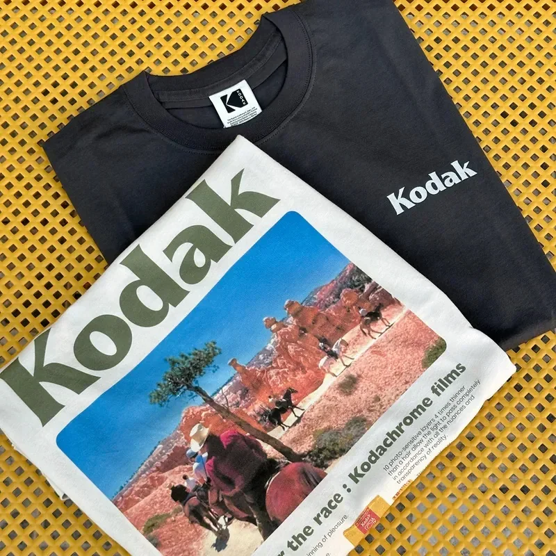 

2025 Trends K0dak T-Shirt Men Women Cotton Tees Short Sleeve Brand T-shirts Streetwear Y2k Tops Unisex Summer Men Clothing