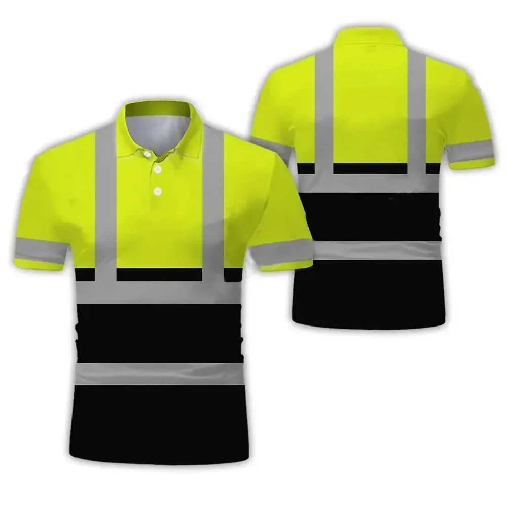 Security Project Classic Safety Clothing Polo Shirt Guard Men\'s Work Uniform Construction Shirts Breathable T Shirts Wholesale