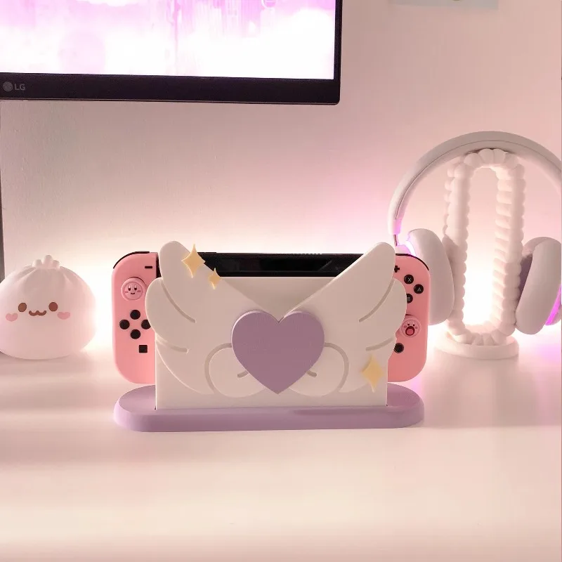 

Держатель для игрового контроллера Switch с индивидуальным дизайном в стиле аниме, креативное настольное хранилище, 3D-печатные украшения, игровые аксессуары, подарок