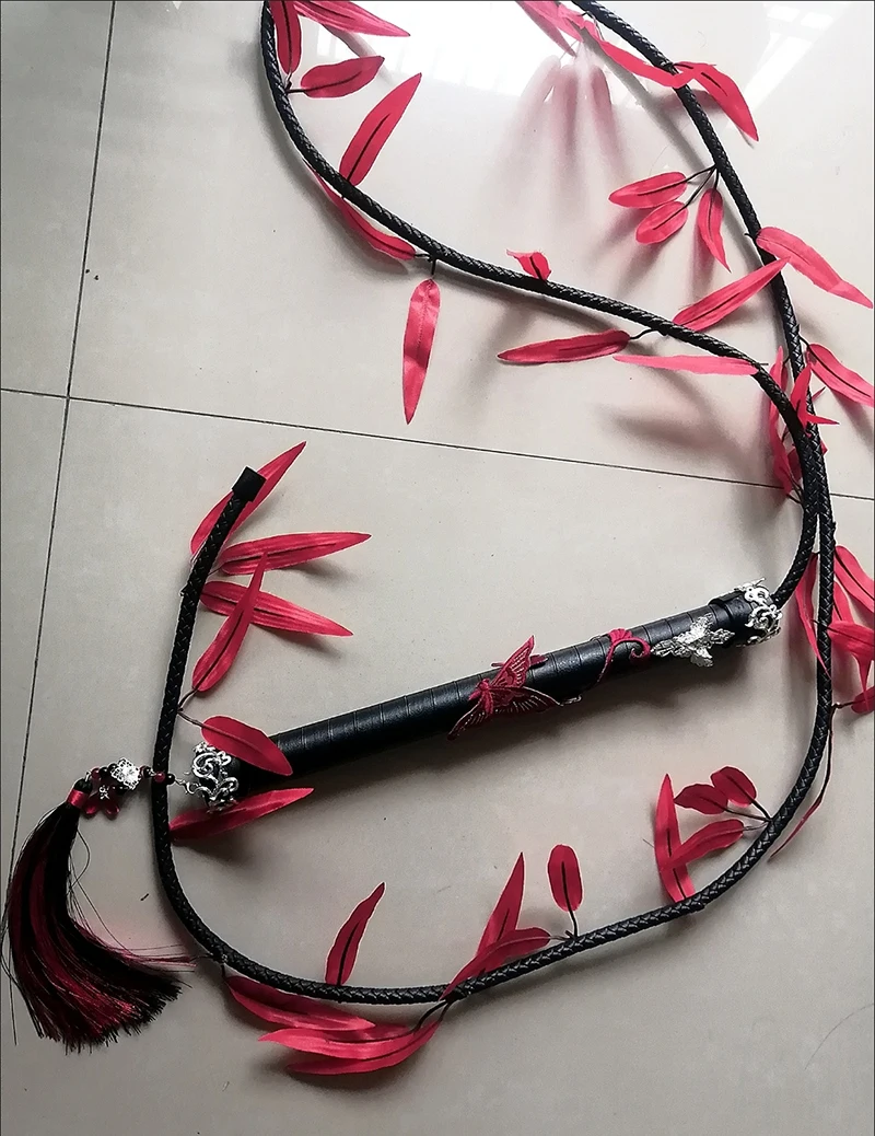 Mo Ran Cosplay Ghost Props Weapon Chinese Novel Erha and His White Cat Shizun Whip Chu Wanning Tian Wen Costume Accessory