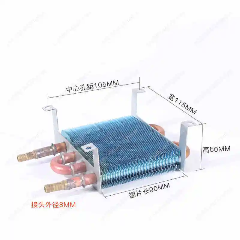 Small copper tube condenser radiators are used in refrigerator freezer evaporators