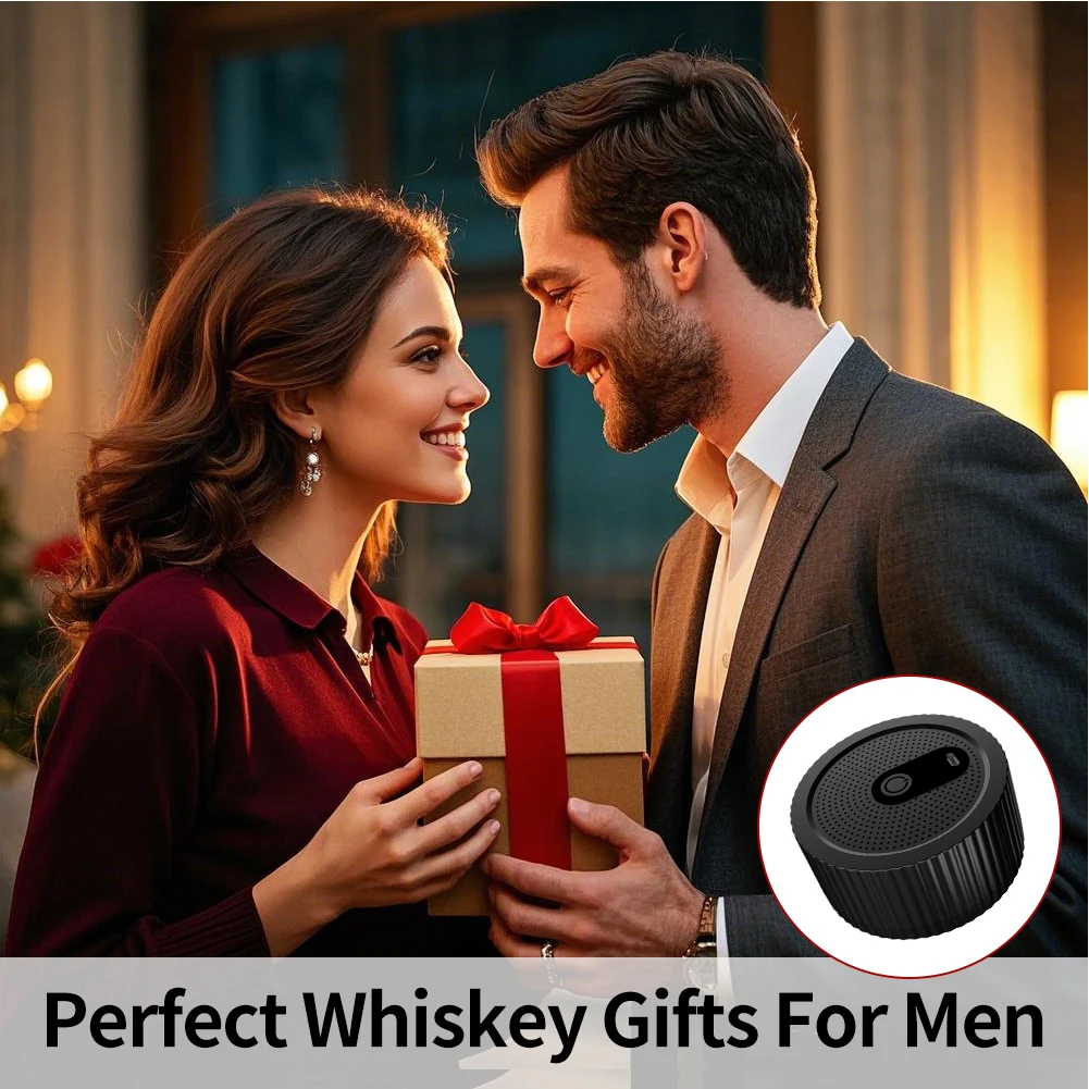 Kit elétrico para fumar uísque, kit recarregável para fumar bebidas, infusor para coquetel, kit para homens, pai, marido