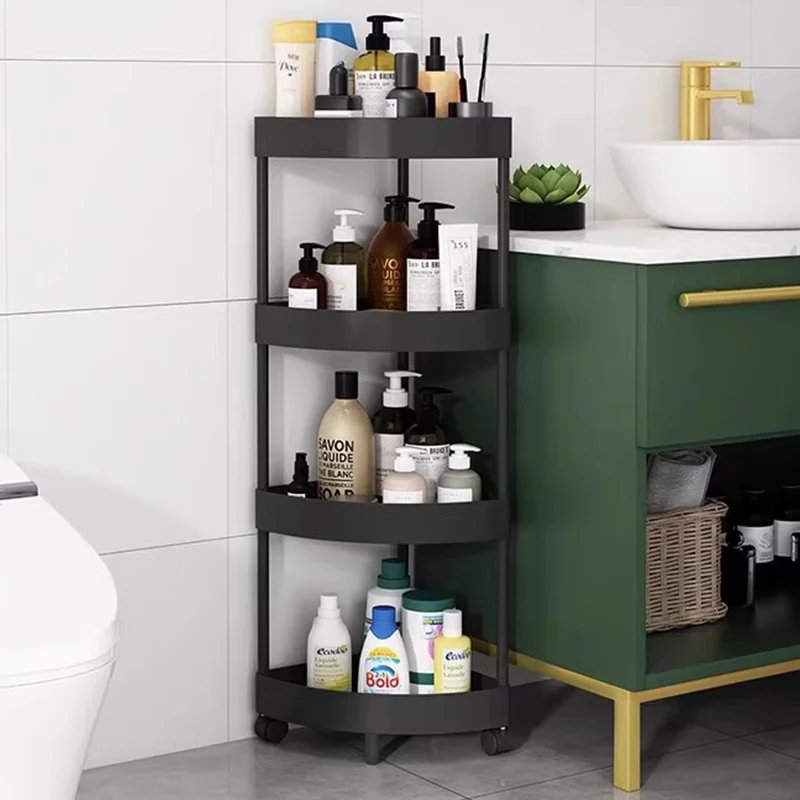 Estantes, armario de almacenamiento, organizador, inodoro, medicina, desinfectante, gabinete de baño, papel de lujo, muebles modernos para habitación