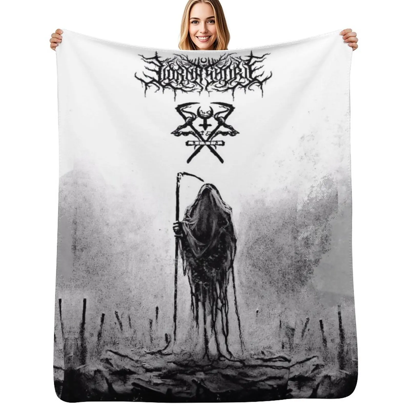 

Grunge BNW Lorna Shore Throw Blanket Furrys Shaggy Heavy Decorative Beds Blankets