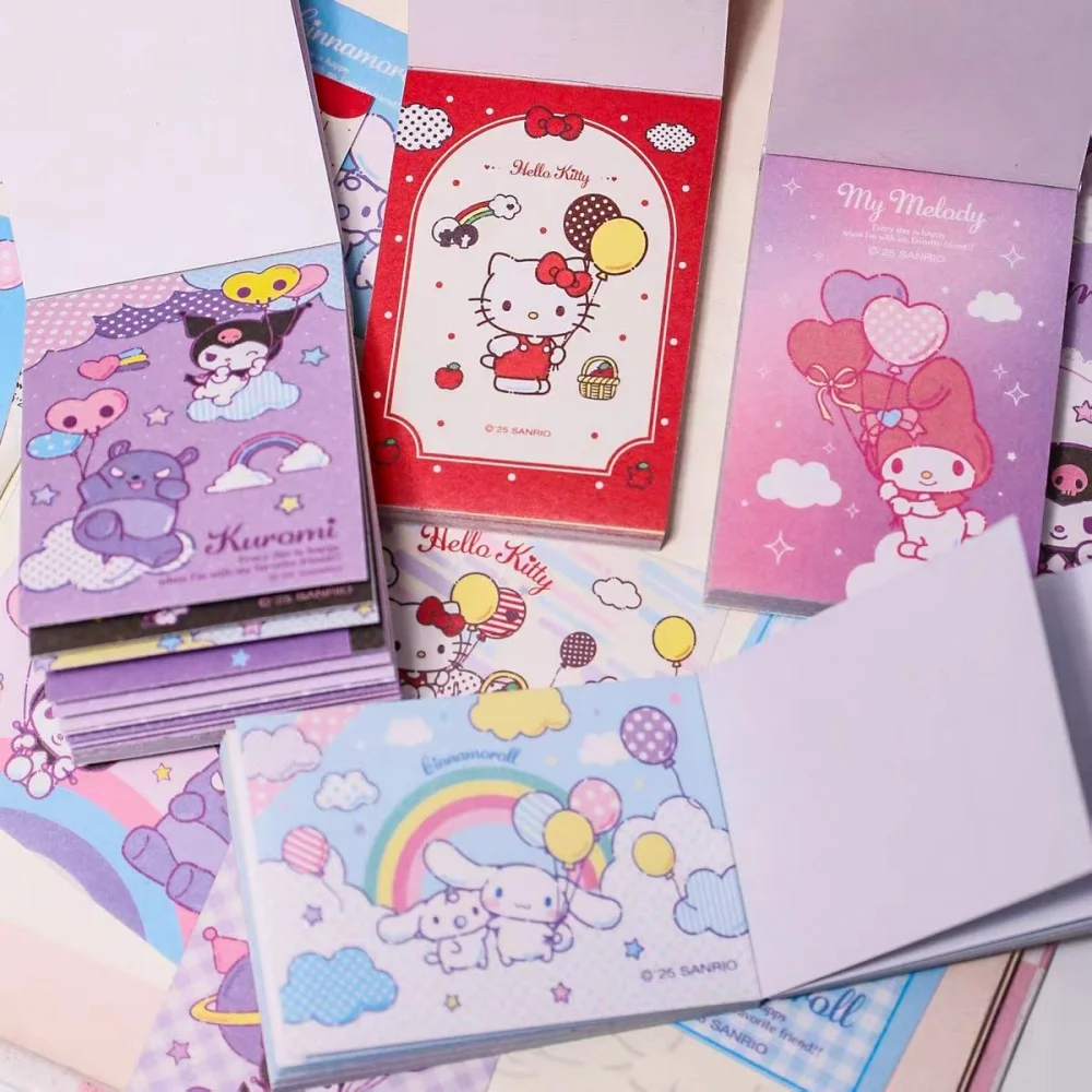 حقيقي مرحبا كيتي كورومي الكرتون ملصق صغير كتاب Kawaii سانريو سينامورول ميلودي طالب مخطط ملصقات ديكور لتزيين الغرف لعب الاطفال #3