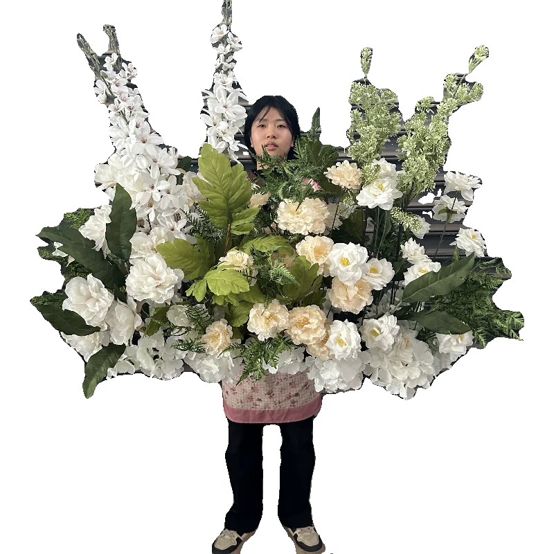 

Wedding Mori Pai Floral Arrangement Qiandai Orchid Wedding Background Arrangement Runway Road Flower Engagement Flament Floow