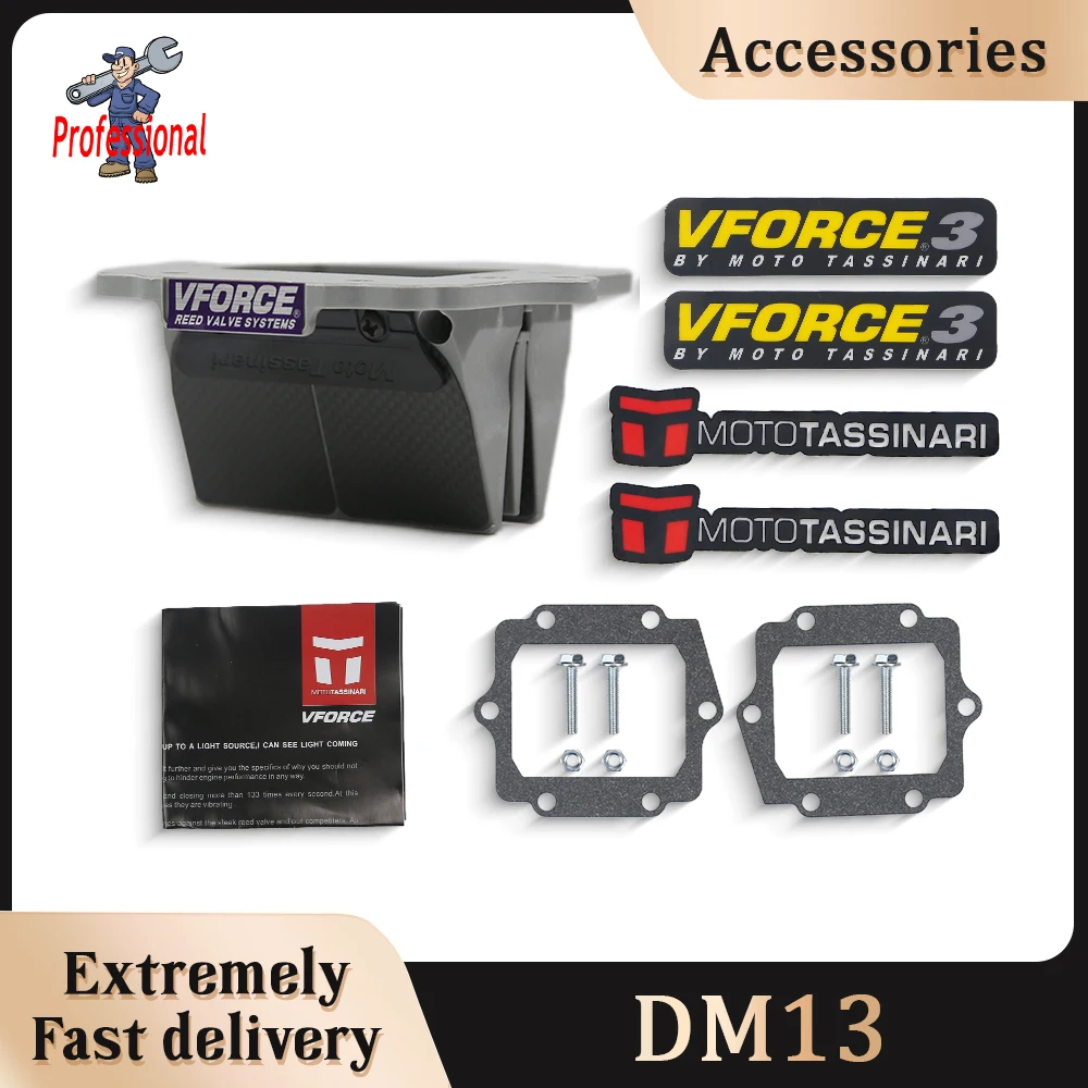 

Motorcycle VForce 3 Carbon Fiber Reed Valve DM13 for Kawasaki KDX 200 220 KX250 KMX 125 KMX 500 Ninja KRR ZX150 KRZ150
