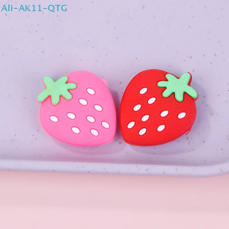 

NEW Strawberry Tennis Racket Shock Pad Buffer Silicone Vibration Dampeners Anti-Vibration Tennis Racquet Shock Absorber