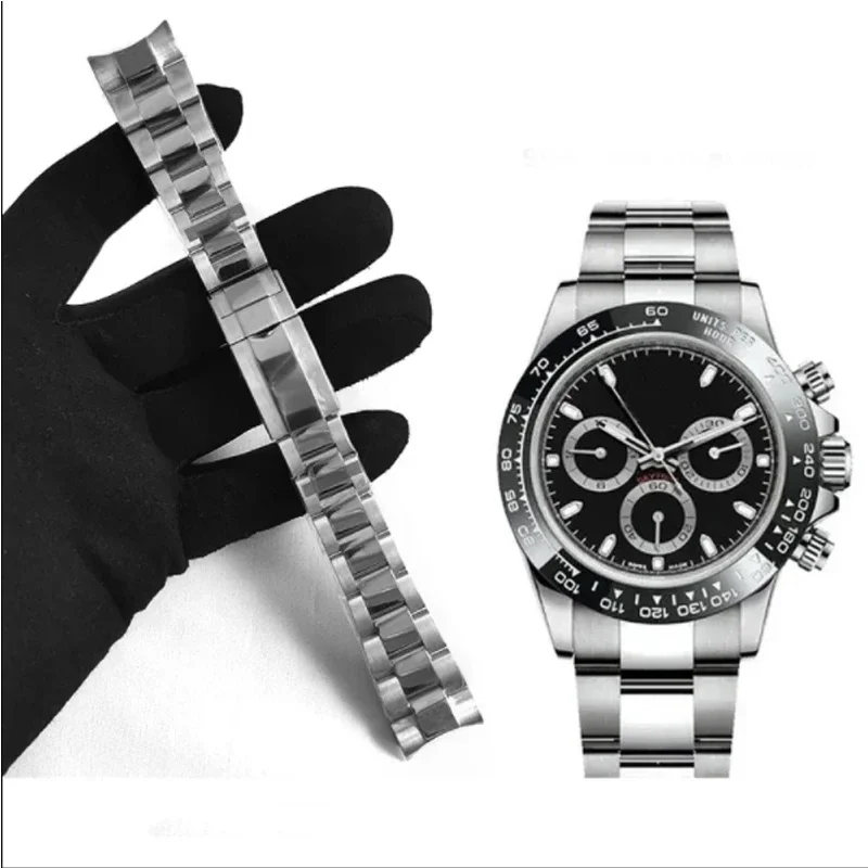 

Watch Bracelet for Rolex DAYTONA GMT SUBMARINER Watch Accessories Metal Strap Solid Stainless Steel Watchbands 20mm tools