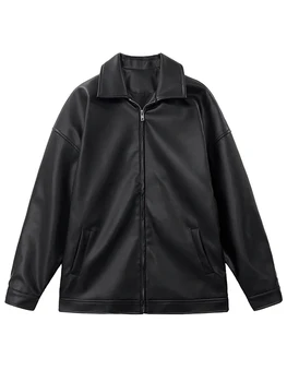 Mauroicardi Spring Autumn Cool Luxury Short Black Soft Light Pu Leather Jacket Men Zipper Casual Mens Jackets and Coats Fashion 3 Mauroicardi Spring Autumn Cool Luxury Short Black Soft Light Pu Leather Jacket Men Zipper Casual Mens Jackets and Coats Fashion 3