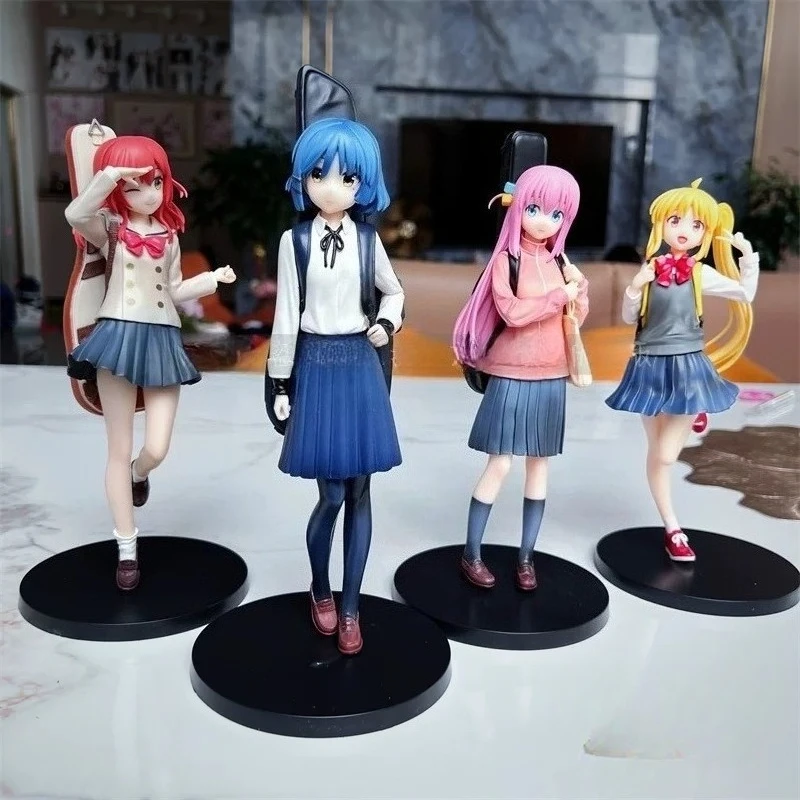 ฟิกเกอร์อนิเมะ โบชชิ เดอะ ร็อค ตัวละครโกโตะ ฮิโตริ ถือกีตาร์ ของสะสมโมเดลพีวีซี ของเล่น ของขวัญคริสต์มาส