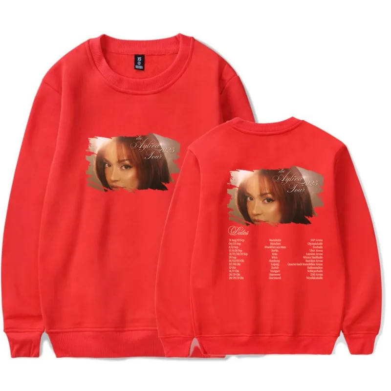 Ayliva 2025 Tour Merch Crewneck Sweatshirts Streetwear For Women/Men Unisex Winter Fashion Long Sleeve Sweatshirts