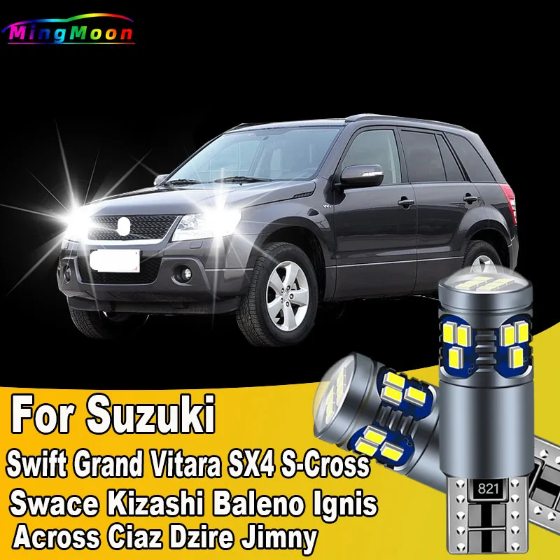 2Pcs T10 LED Bulbs For Suzuki Swift Grand Vitara SX4 S-Cross Swace Kizashi Baleno Ignis Across Ciaz Dzire Jimny Clearance Lights