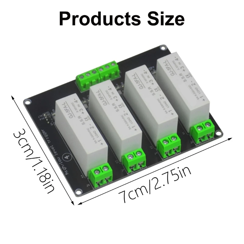 4-канальный низкоуровневый триггерный модуль твердотельных реле, управляемые переключатели нагрузки, модуль платы управления для