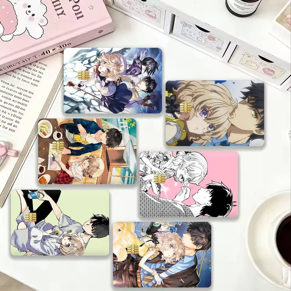 In-Spectre K-Kotoko And Kuro 4pcs 1Set Film Skin for Debit Credit Bank Visa Card Decal Cover