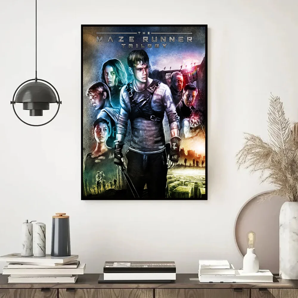 The Maze Runner Good Quality Prints and Posters Whitepaper Sticker DIY Room Bar Cafe Vintage Decorative Painting