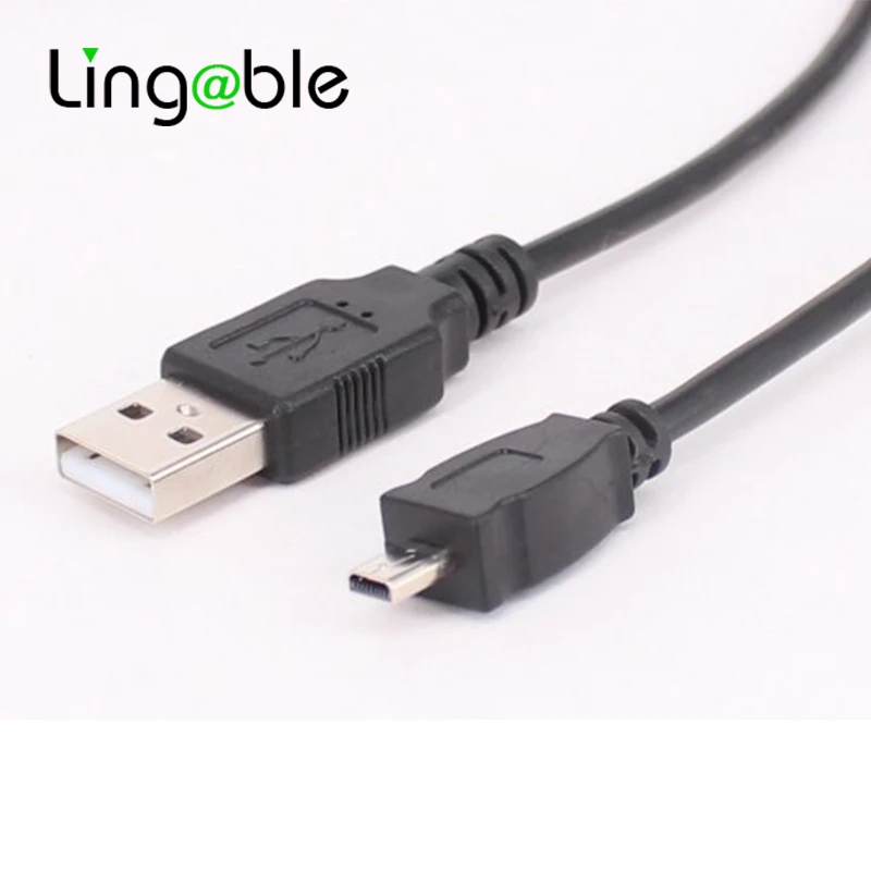 Lingable Digital Camera USB Data Cable Mini 8 Pin Data Cable for Nikon D3200 D5100 D5200 5300 7200 Charging for S2600 P520