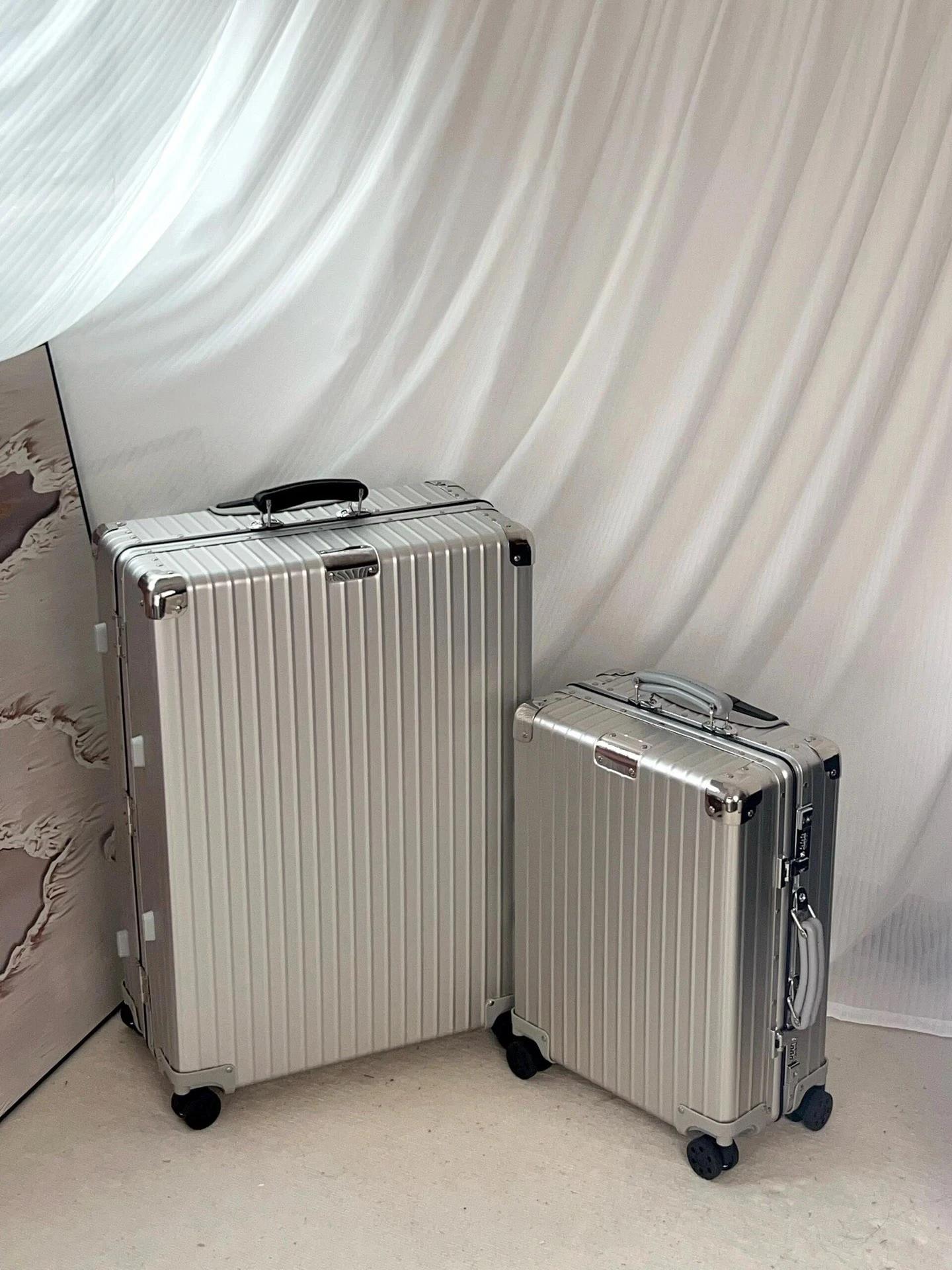 سلسلة أمتعة متخصصة، حقيبة عربة فاخرة بلون سادة، حقيبة بمقبض من سبائك الربيع، حقيبة سفر فاخرة لهدايا العطلات #5