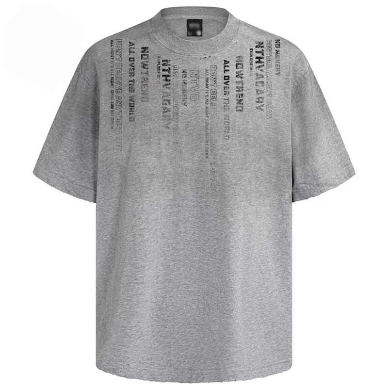 

Мужские винтажные футболки Y2K в стиле стритвир, харадзюку, хип-хоп, оверсайз, с графическим принтом, повседневные свободные футболки-топы