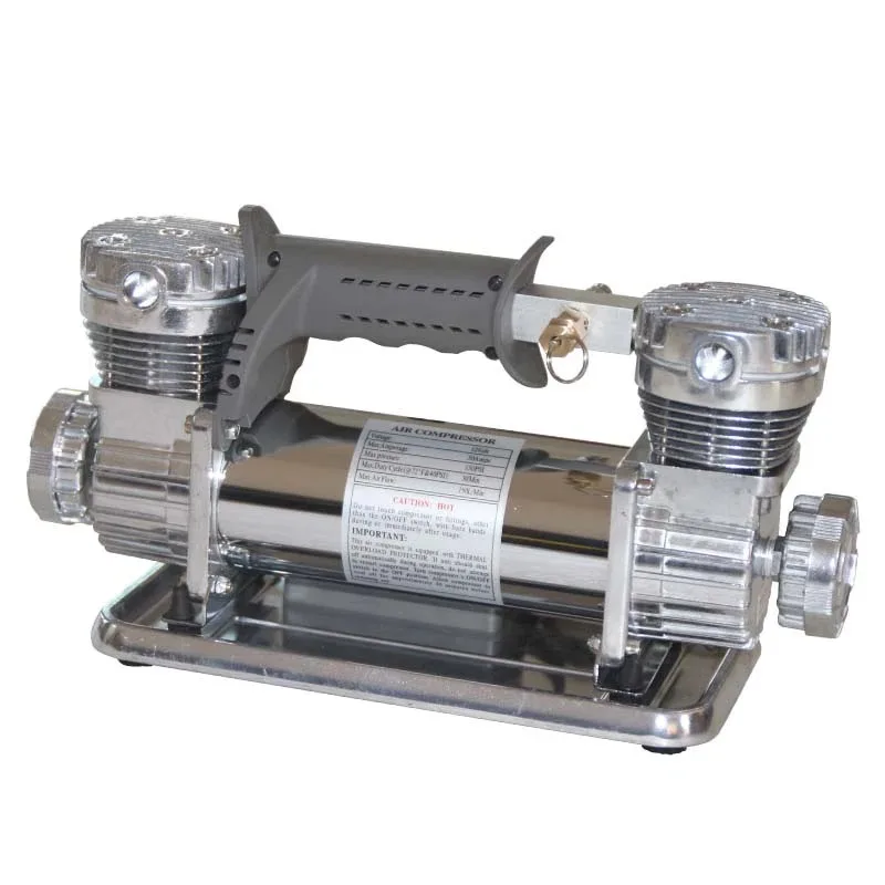 Air Compressor Car Air Twin Cylinder Tire Punch 12V Portable High-power Car Inflatable