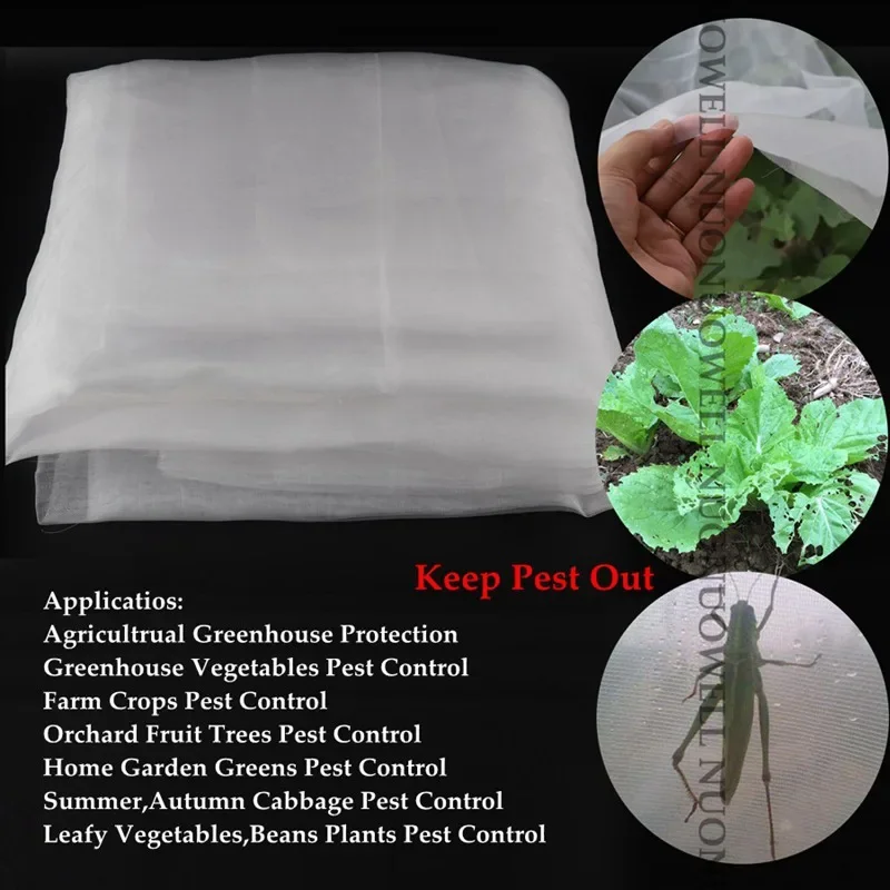 Length5m 40~100Mesh Insect Control Net Agricultural Vegetable Prevention Cover Garden Plant Flower Bird Insect Pest Control Mesh