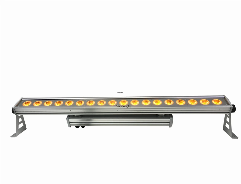 

6 pcs 18*18w 6 in 1 rgbwa uv Outdoor Linear dmx wallwasher waterproof outdoor led strip wall washer light