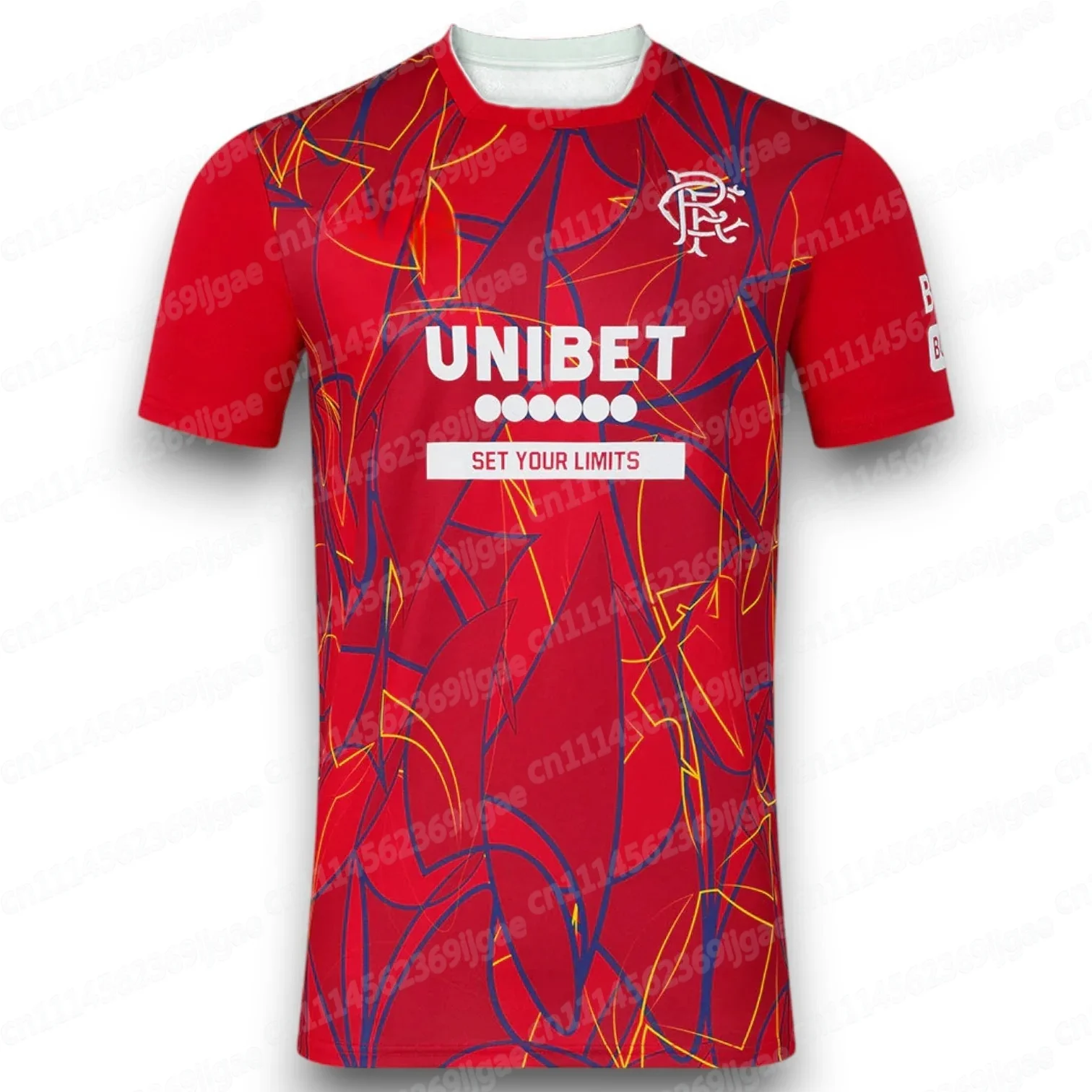 Glasgow Rangers Schottland 2026 Bestseller Rangers Fußballtrikot Sommer-Sport-Oversize-T-Shirt Schnelltrocknend Familienoutfit – Detail 5