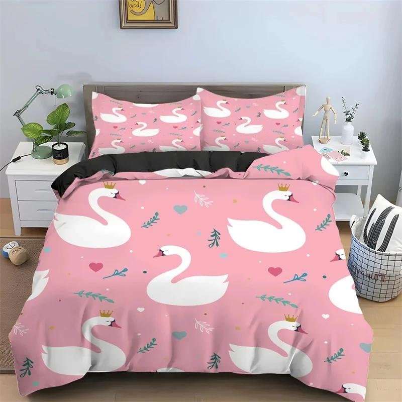 juego-de-funda-de-edredon-swan-individual-king-para-nina-con-diseno-de-corona-romantico-floral-de-poliester-estilo-princesa