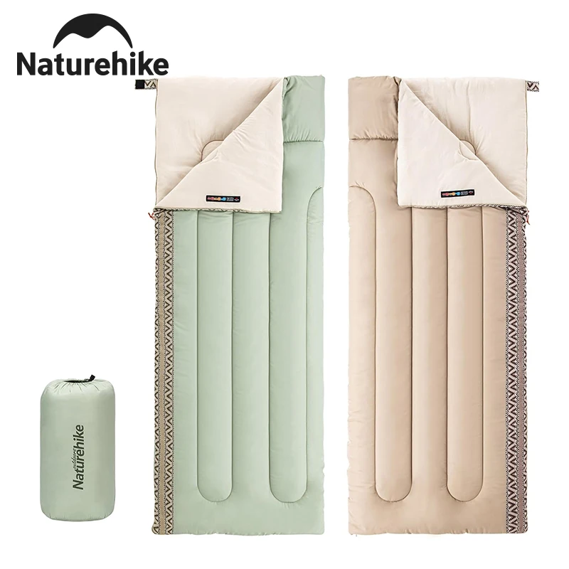 

Спальный мешок Naturehike L150 для взрослых, 3-сезонный, ультралегкий, для кемпинга на открытом воздухе, теплый, конвертного типа, для путешествий