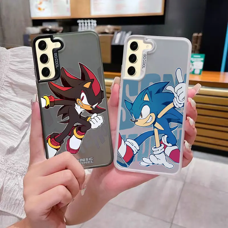 Luxury Shockproof Phone Case For Samsung Galaxy S26 S25 S24 S23 S22 Ultra S20 FE S21 FE S10 Plus Sonic The Hedgehog