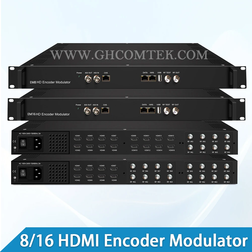 HD Encoder Modulator For HDMI To DVB-S/S2 DVB-T ISTB-T  ATSC Carriers