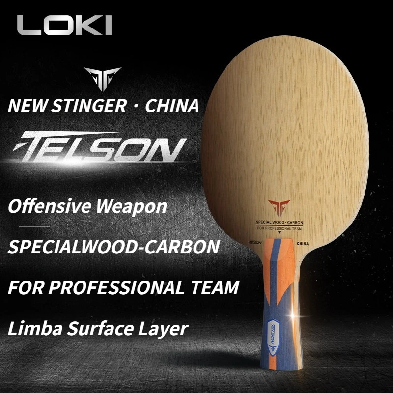 

LOKI TELSON CHINA OFF+ Table Tennis Blade 5 Wood 2 Inner ADC Aramid Carbon Fiber Lightweight Fast Attack&Loop for Advanced Playe