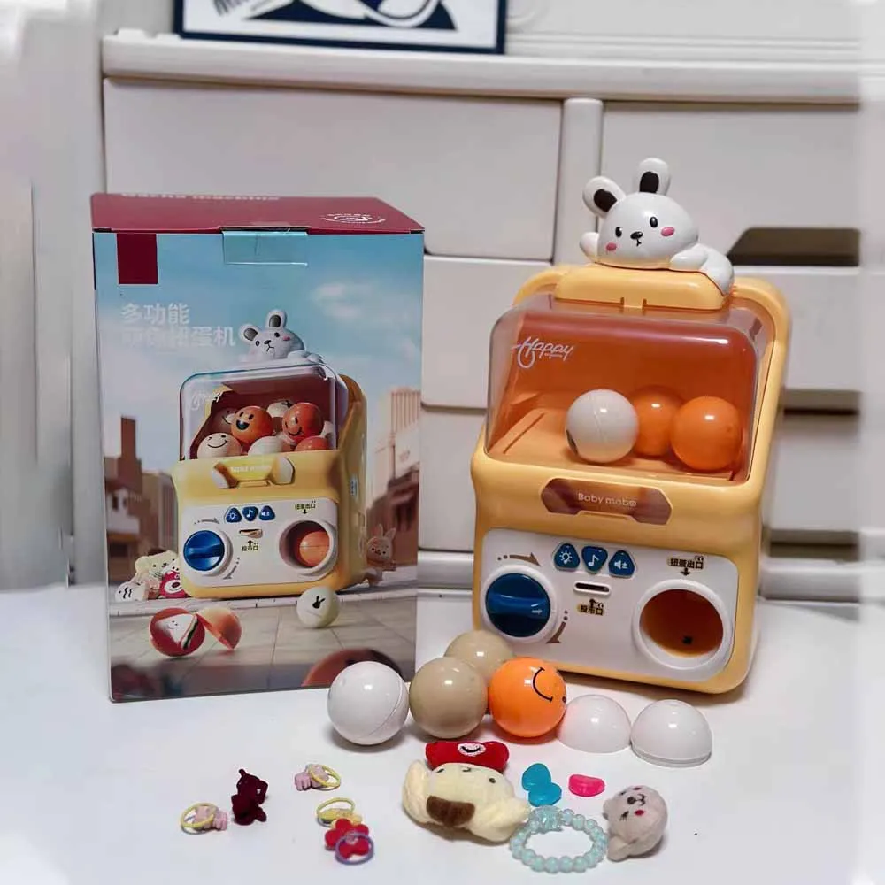 

Большой развлекательный гачапон-автомат для дома, монетоприемный, с краном для захвата плюшевых игрушек, для семейного досуга