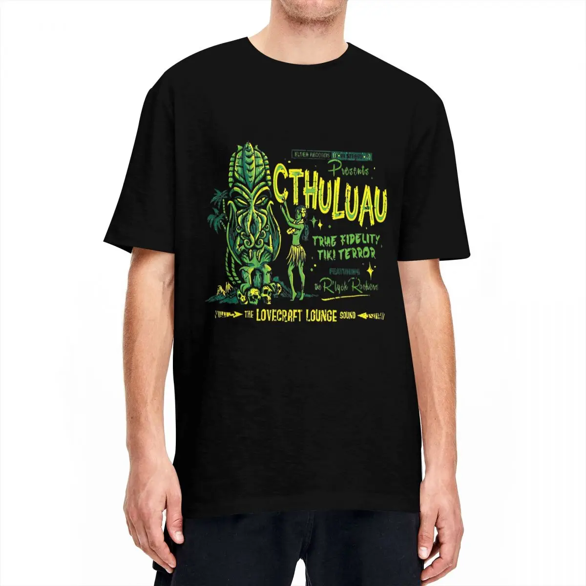 Cthuluau T Shirt Men Women's 100% Cotton Fashion T-Shirts Crew Neck Cthulhu Monster Tees Short Sleeve Clothing Plus Size