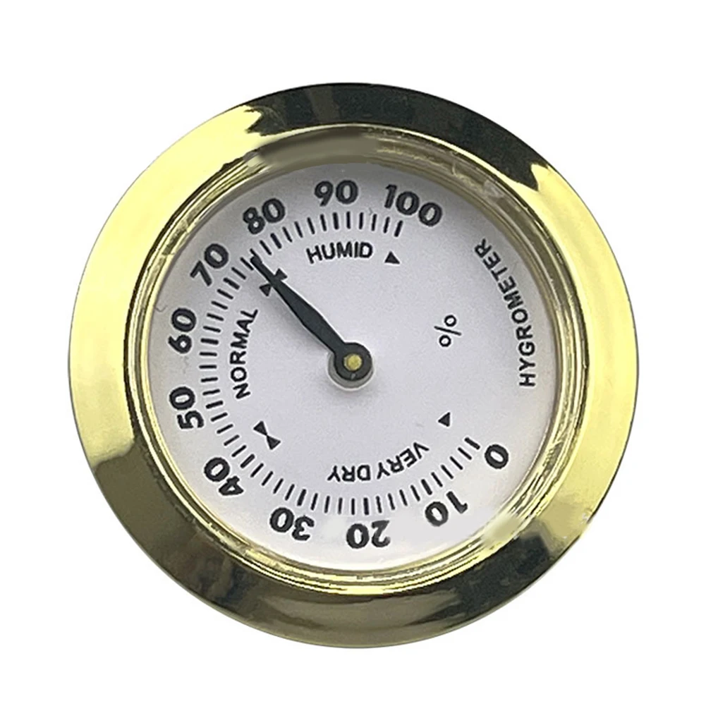 

Plastic Guitar Hygrometer Safe And Reliable Alloy Gold Humidity Control Meter Light Weight Mm Musical Instruments