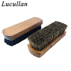 Waxon Wood Handle Natural Fine Horse Hair Soft Cleaning Brush For Car Detailing Carpet Upholstery  Furniture