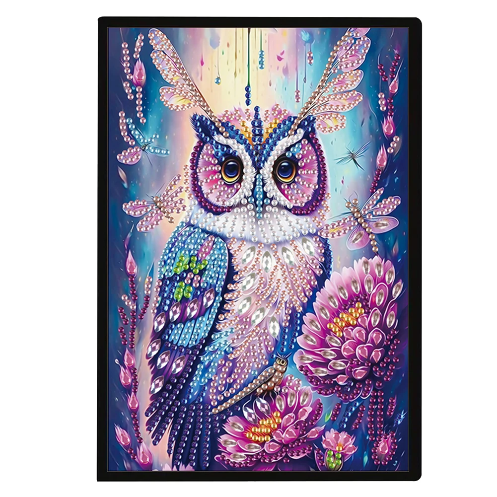 50 Pages A5 Special Shaped Colorful Pattern 5D Diamond Painting Notebook Mosaic Diamond Sketching Book Birthdays Gifts for Teens