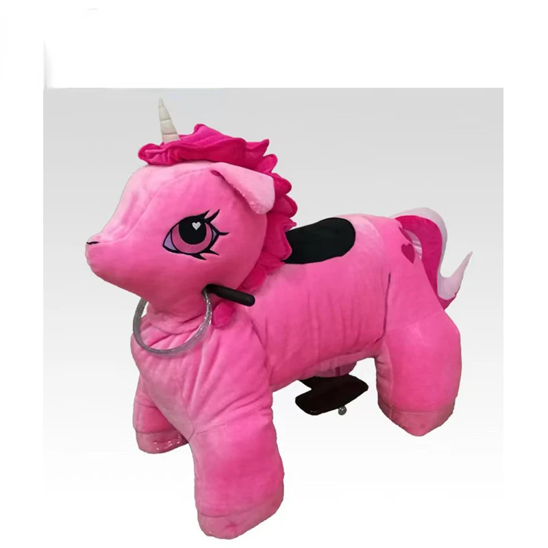 Hot Selling Animal Ride Electric Motorized Plush Cars Kids Ride On Unicorn Animal Toy Animal Electric Ride On Car