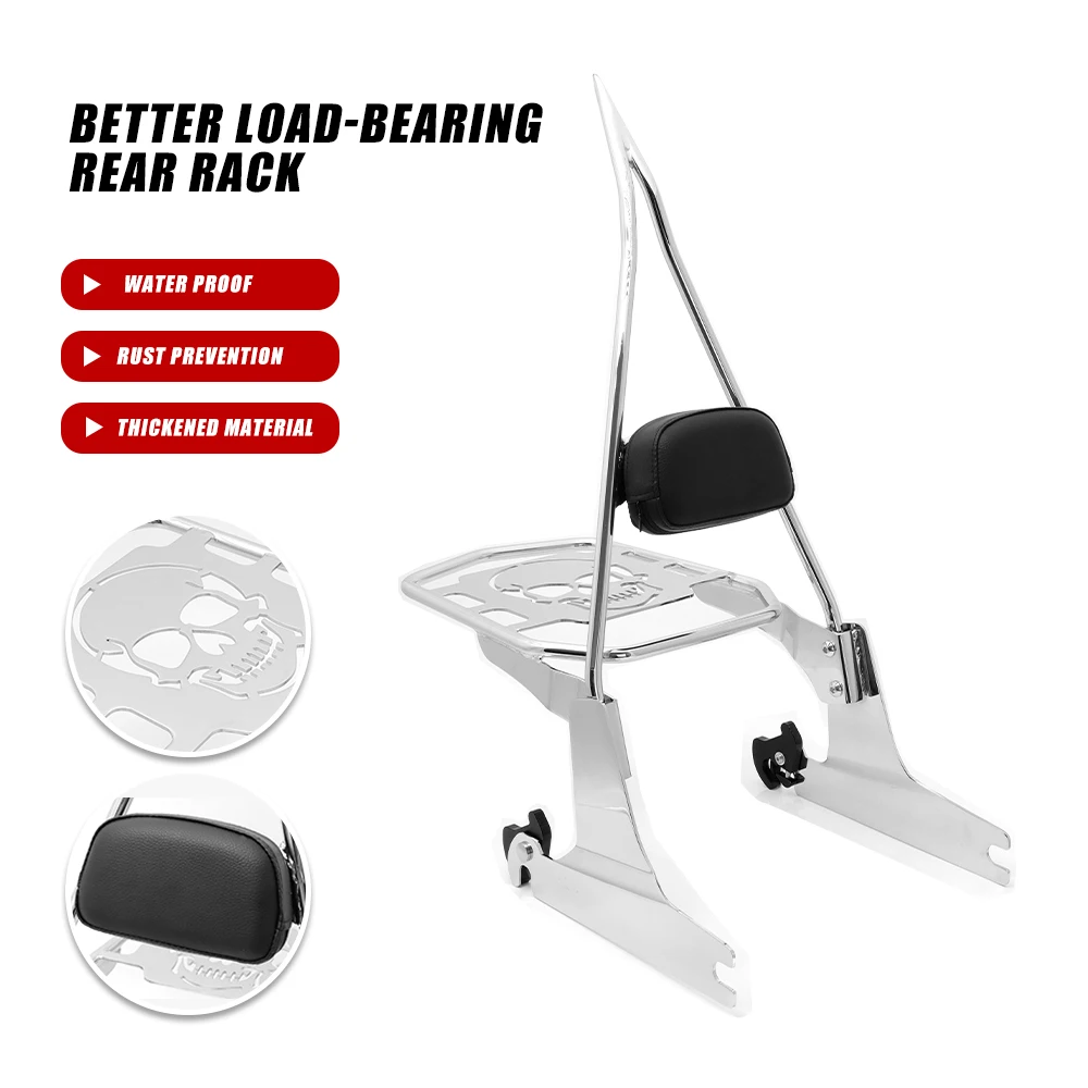 2026 New Arrival Customizable -Latest Modified Motorcycle Backrest Sissy Bar for Harley Softail Custom 05-15 Modified Motorcycle