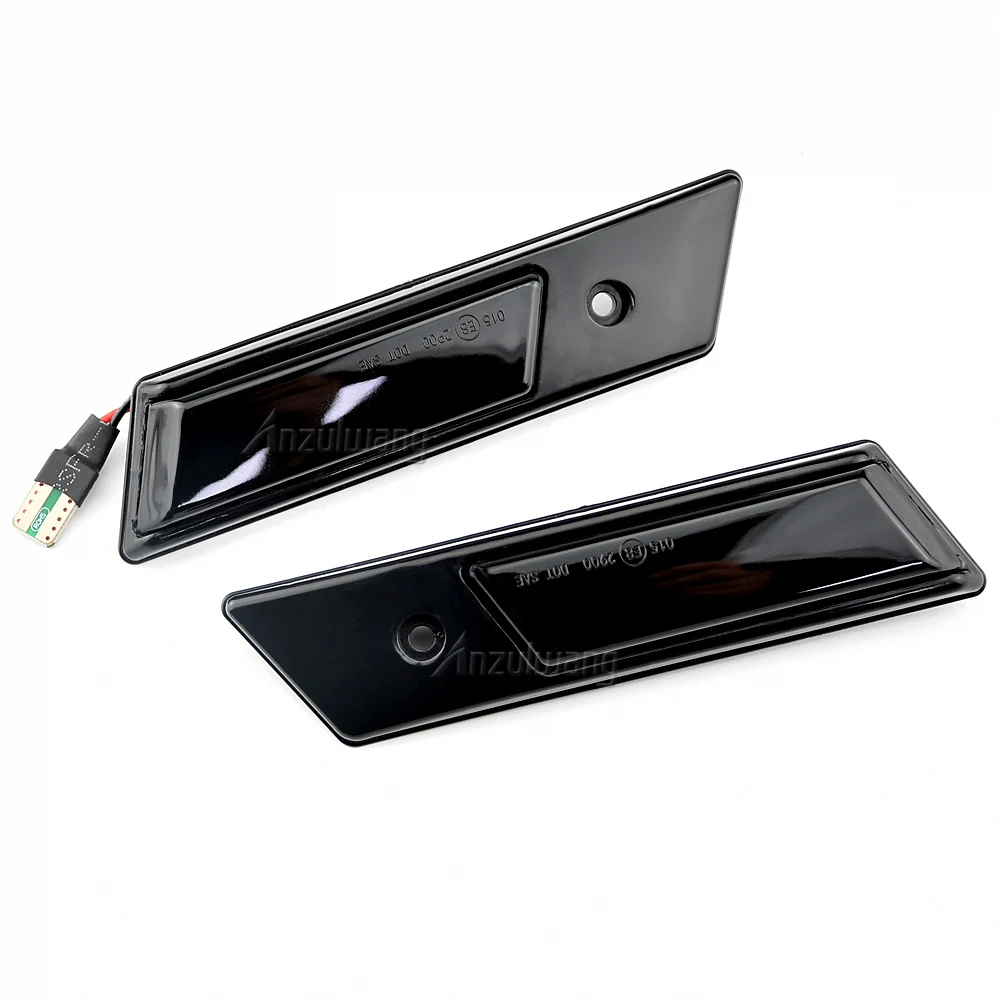 Fit For BMW 3 5 7 Series E32 E34 E36 1990-1996 2pcs Dynamic Turn Signal LED Side Marker Mirror Light Flashing Indicator