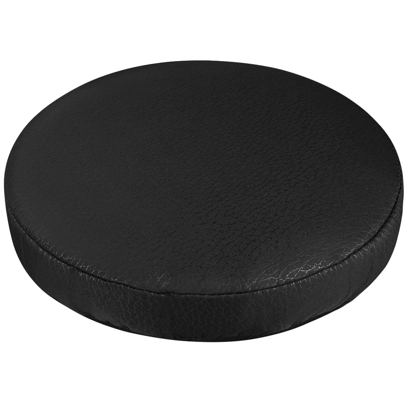 

Thick Elastic Barstool Seat Cushion Cover Practical Stool Cover Round Chair Protector for Home Shop - Black (Diameter 35cm )