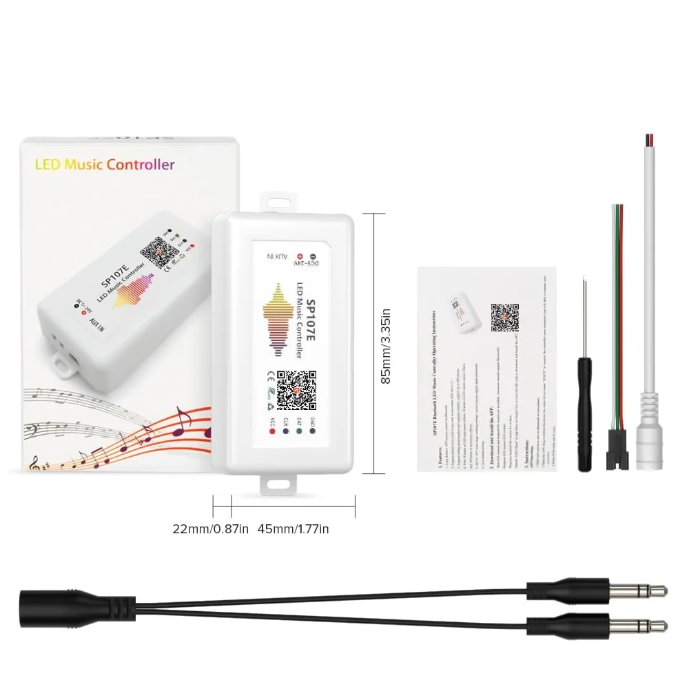 WS2812 2811 Led Pixels Light Strip Controller COB SK6812 SP105E SP107E SP108E SP110E Bluetooth/WIFI/Music Tuya Smart APP 12V 24V