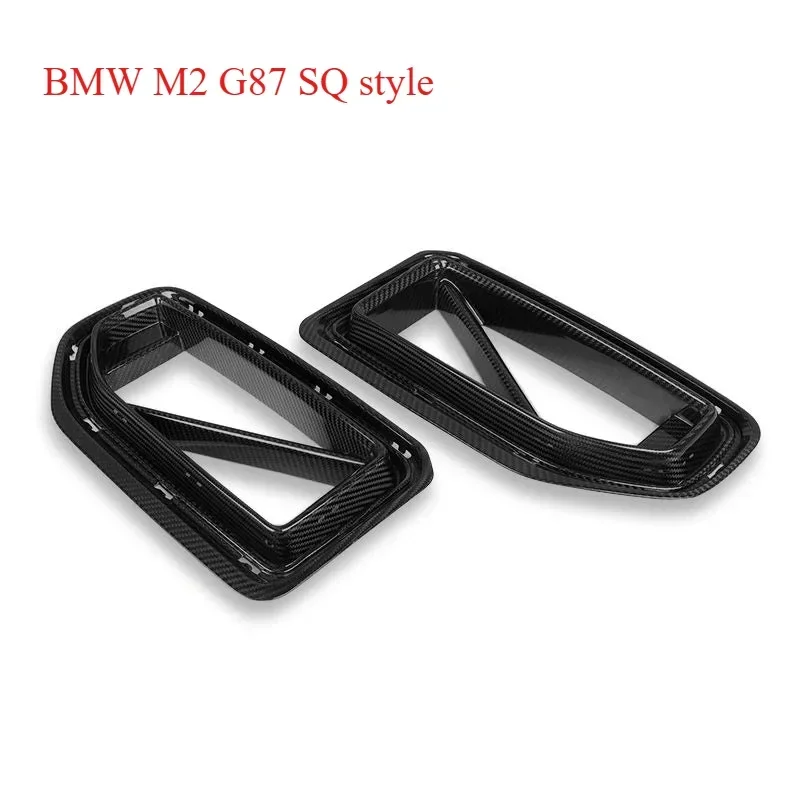 Suitable for BMW G87 M2 CSL/SQ style prepreg glossy carbon fiber bumper Alpha N style dry carbon fiber front grille 2023+