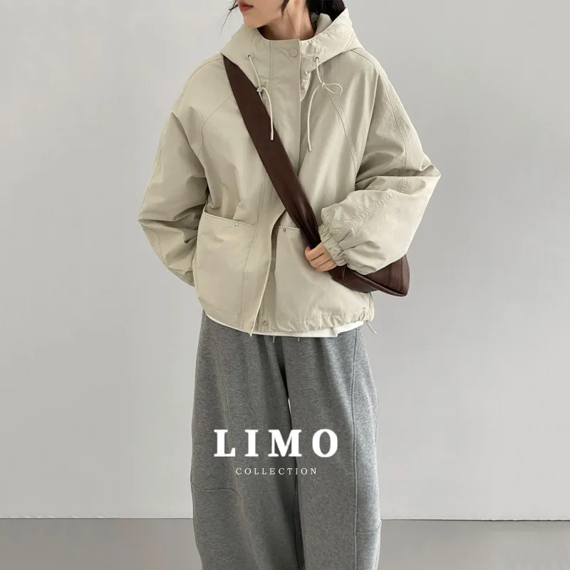 

LIMO Autumn Winter Thickened Cotton Hooded Jacket Women's Casual Commuter Streetwear Outdoor Hiking Windproof Warm Parka Coats